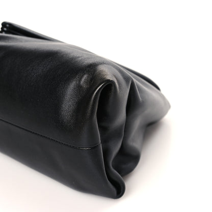 Bottega Veneta Lambskin BV Trine Clutch Black 8 of 8