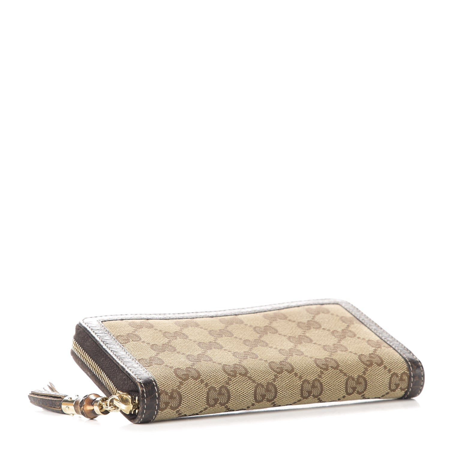 Gucci GG Supreme Monogram Zip Around Wallet Brown 4 of 8