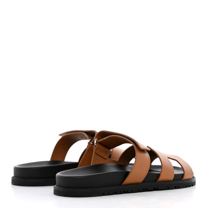 Hermes Calfskin Womens Chypre Sandals 40 Naturel 4 of 9