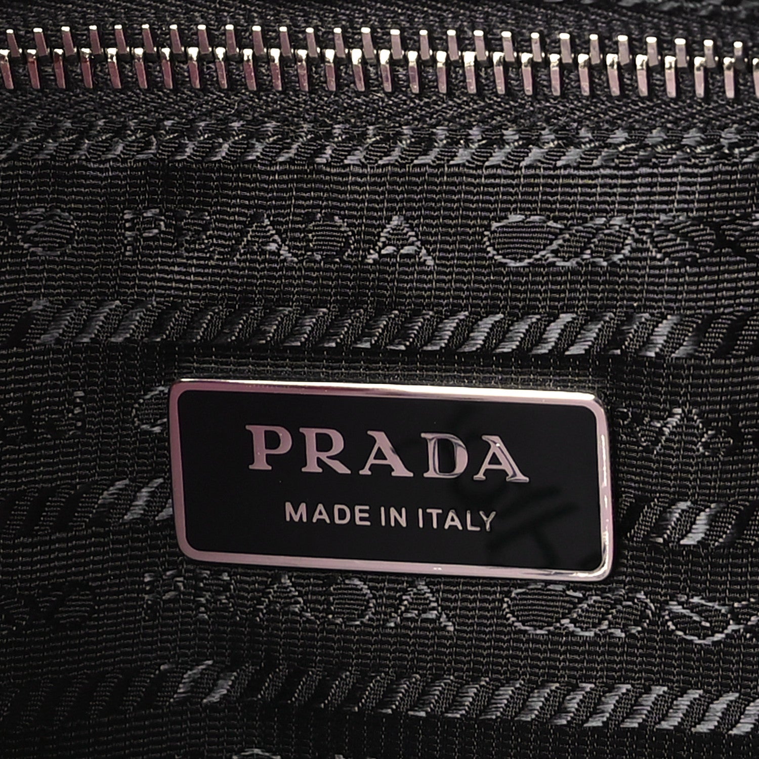 Prada Terry Cloth Tote Bag Petalo Black 6 of 8