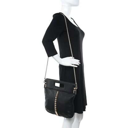 Valentino Garavani Nappa Va Va Voom Fold Over Chain Clutch Black 2 of 10