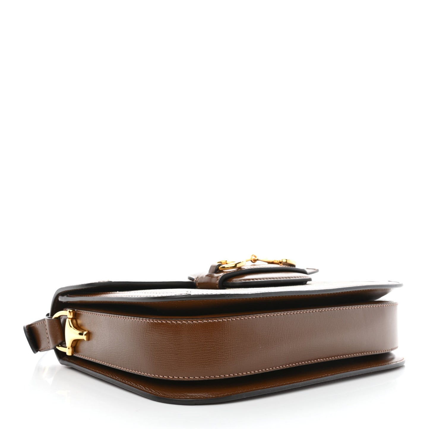 GG Supreme Monogram Horsebit 1955 Shoulder Bag Beige Brown Sugar