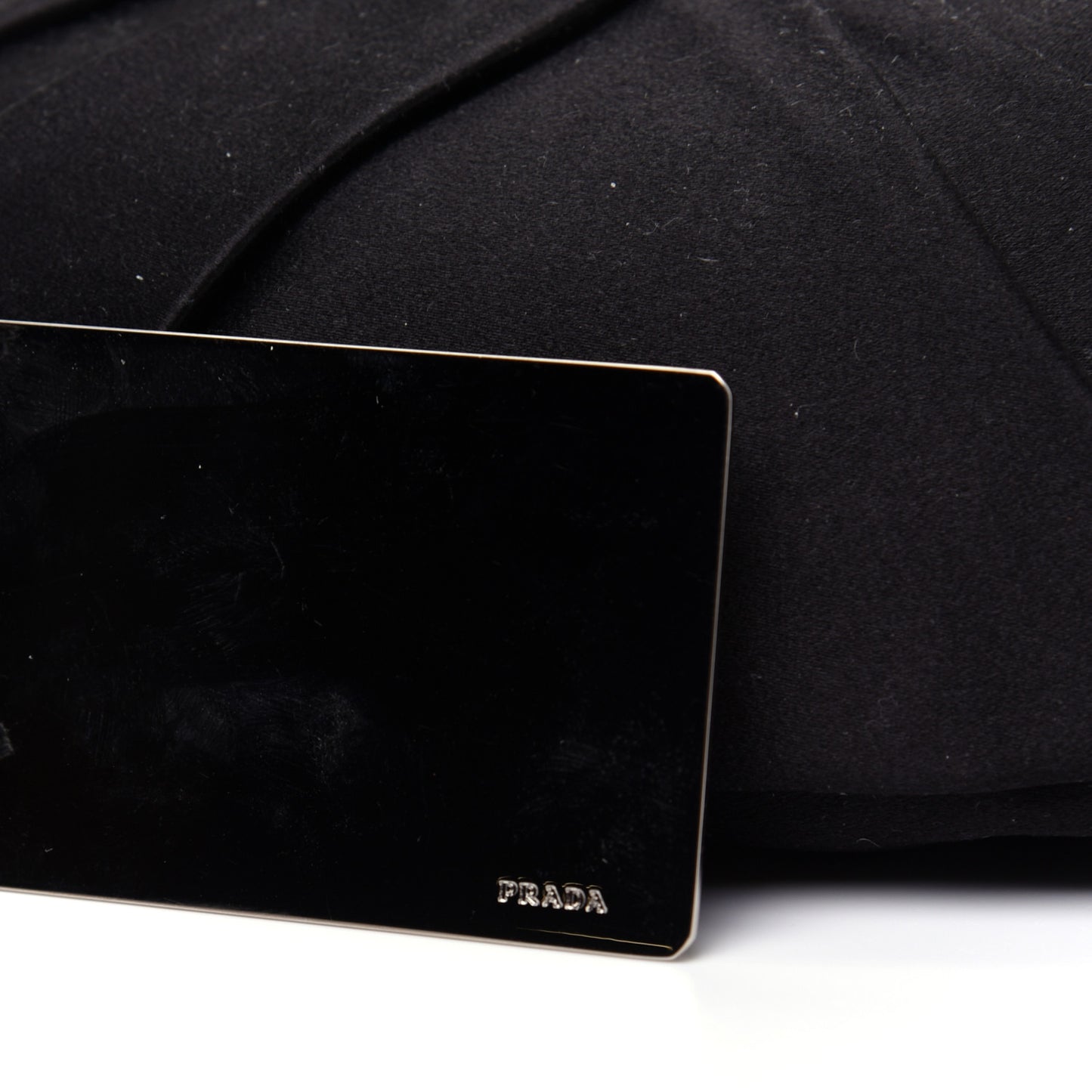 Satin Stones Clutch Black