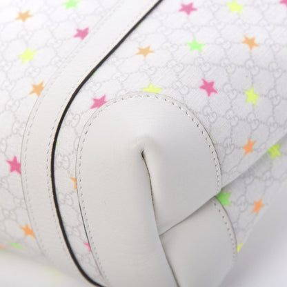 Gucci GG Supreme Monogram Stars Childrens Tote White 10 of 13