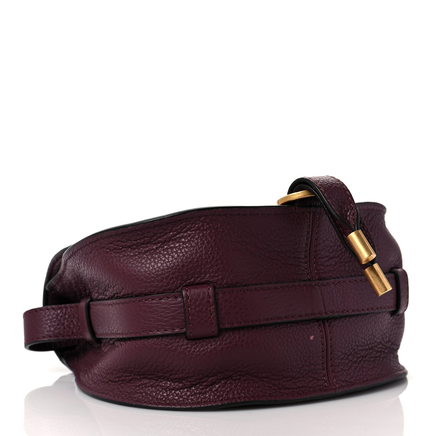 Calfskin Mini Marcie Round Crossbody Bag Intense Violine