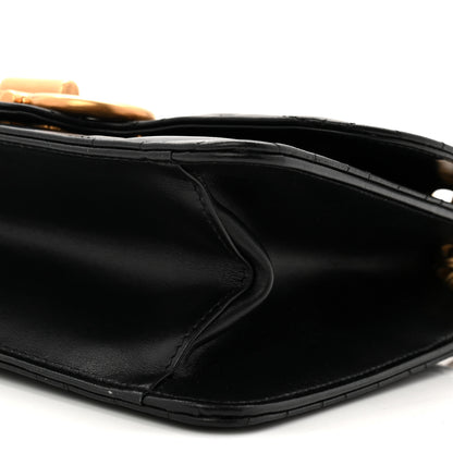 Salvatore Ferragamo Calfskin Quilted Gancini Flap Bag Black 9 of 9