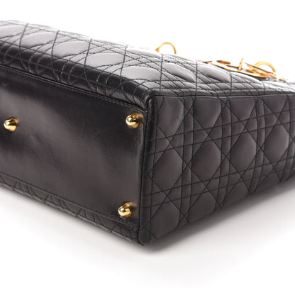 Christian Dior Lambskin Cannage Large Lady Dior Black 7 of 11