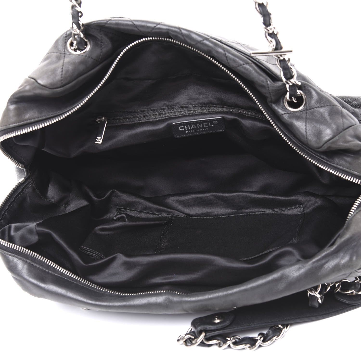 Chanel Lambskin Stitched Shoulder Bag Black 4 of 11