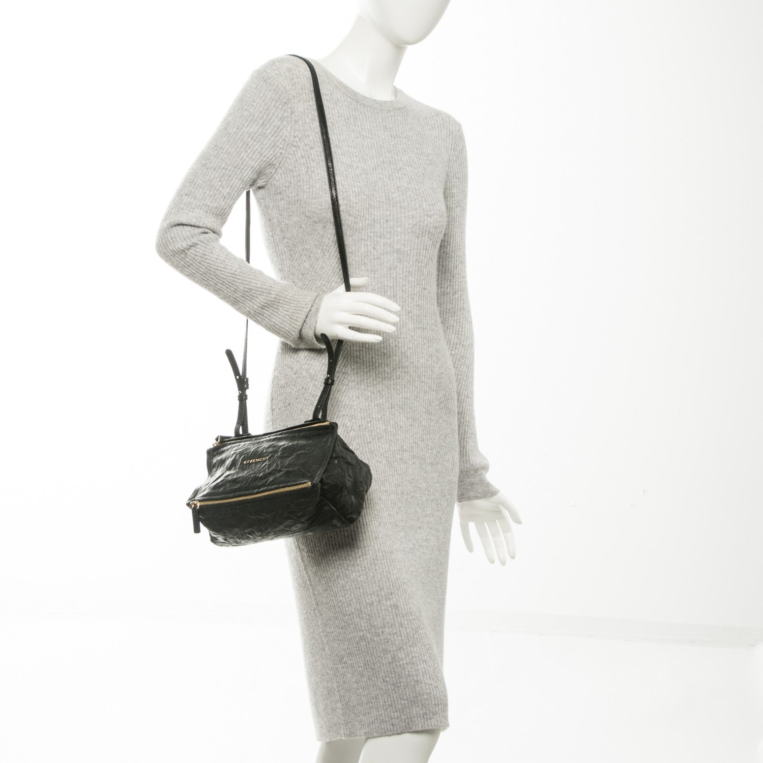 Givenchy Tumbled Sheepskin Mini Pandora Black 2 of 14