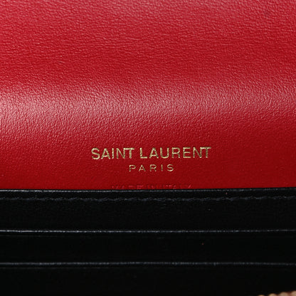 Saint Laurent Smooth Calfskin Monogram Kate Belt Bag Red 6 of 9