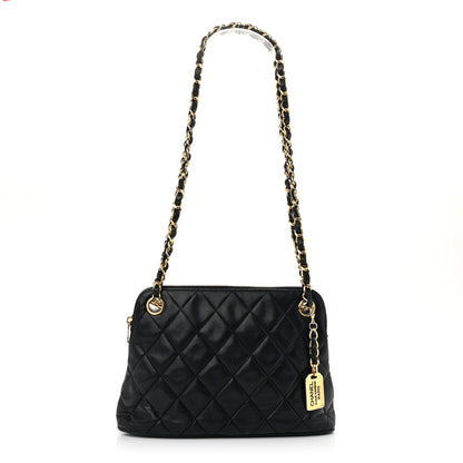 Chanel Lambskin Quilted CC Tote Black 1 of 10