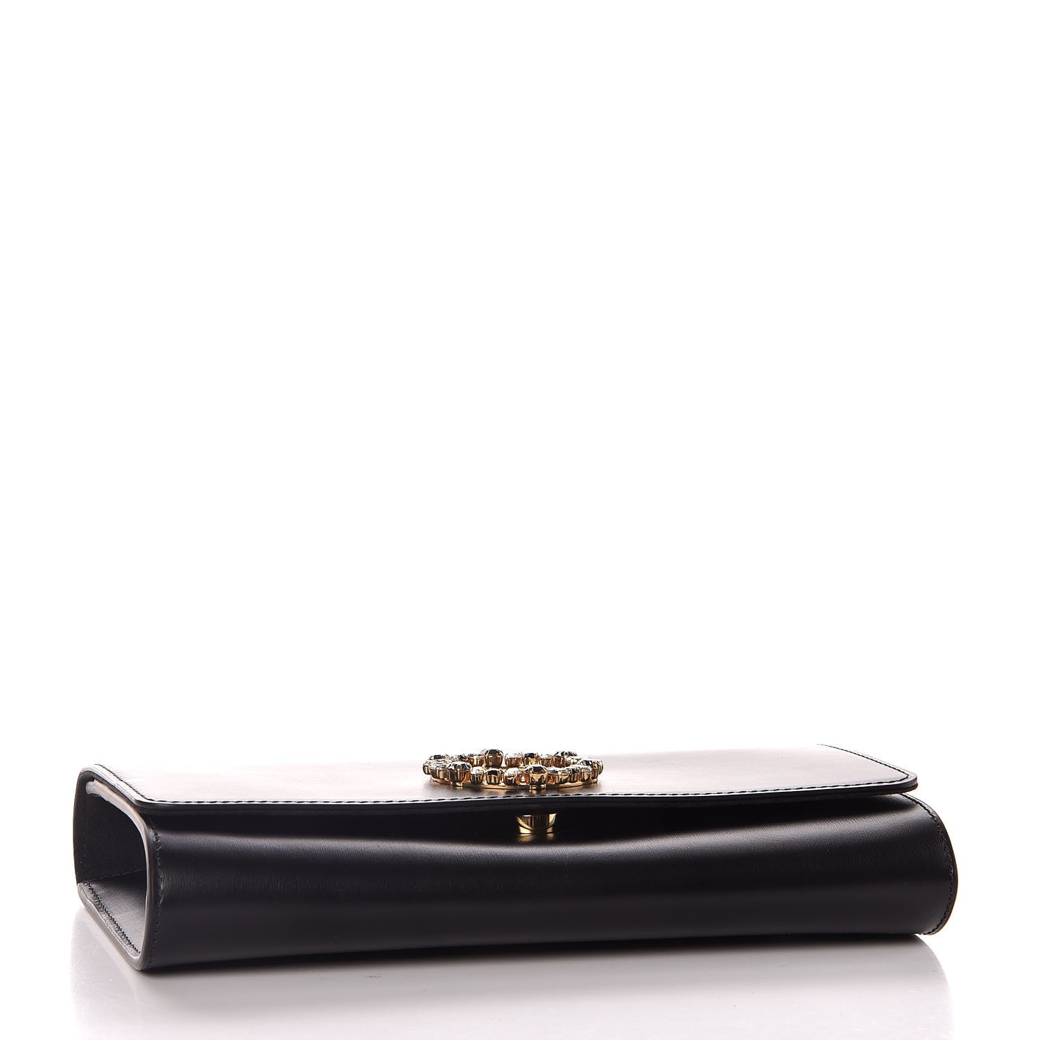 Louis Vuitton Calfskin Swarovski Louise EW Clutch Black 4 of 7