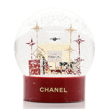 Chanel Glass N°5 Perfume Bottle Snow Globe Red 4 of 7