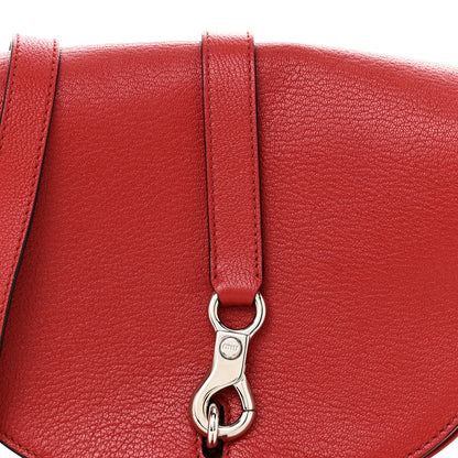 Miu Miu Goatskin Madras Flap Shoulder Bag Fuoco 7 of 9