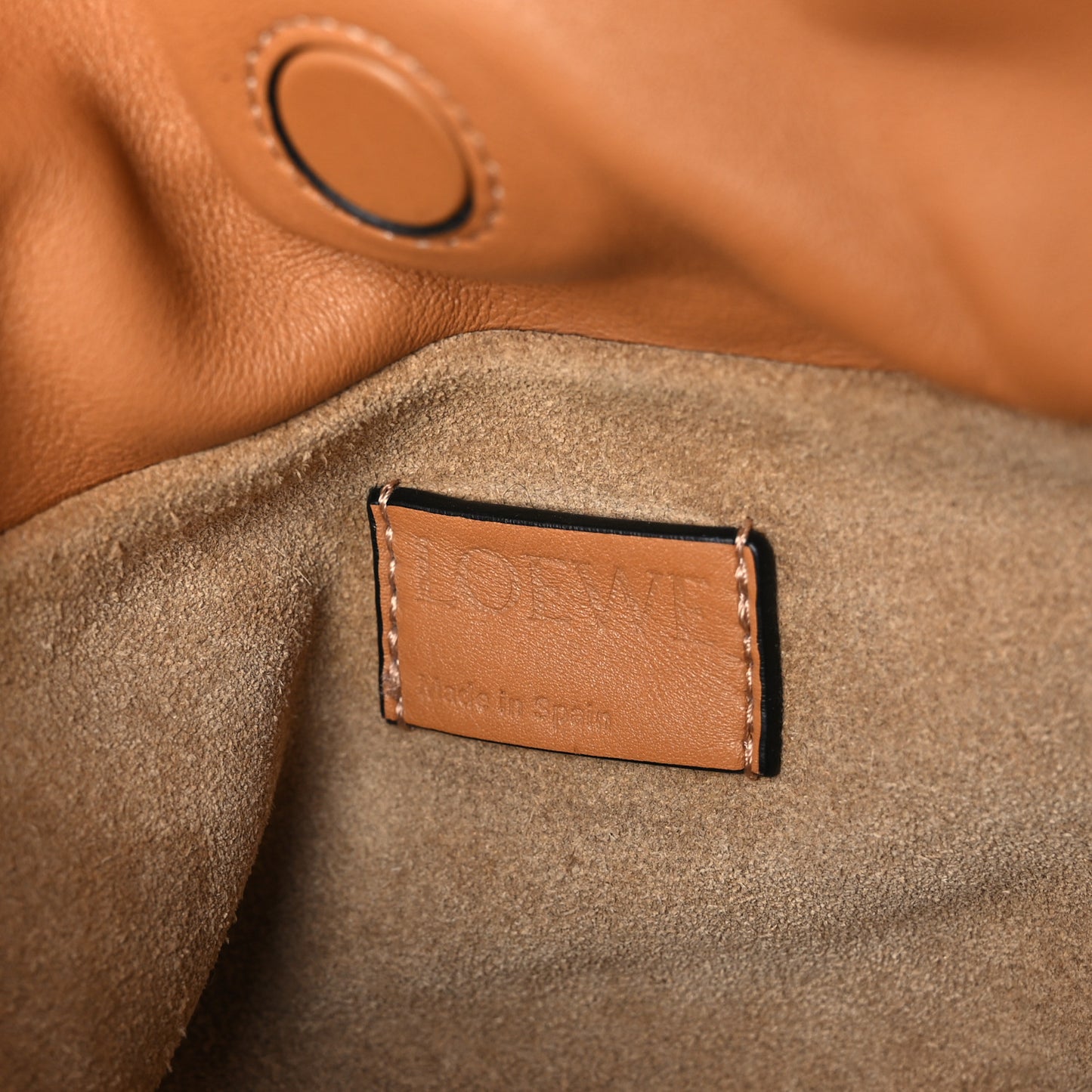 Calfskin Mini Flamenco Knot Clutch Warm Desert