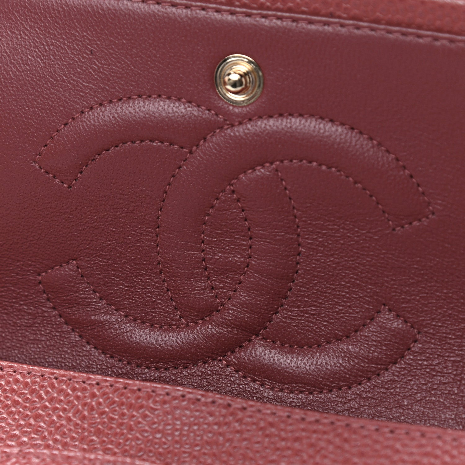 Chanel Caviar Quilted Medium Double Flap Red 10 of 14