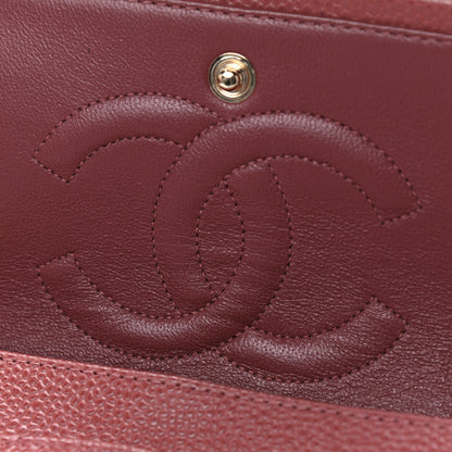 Chanel Caviar Quilted Medium Double Flap Red 10 of 14