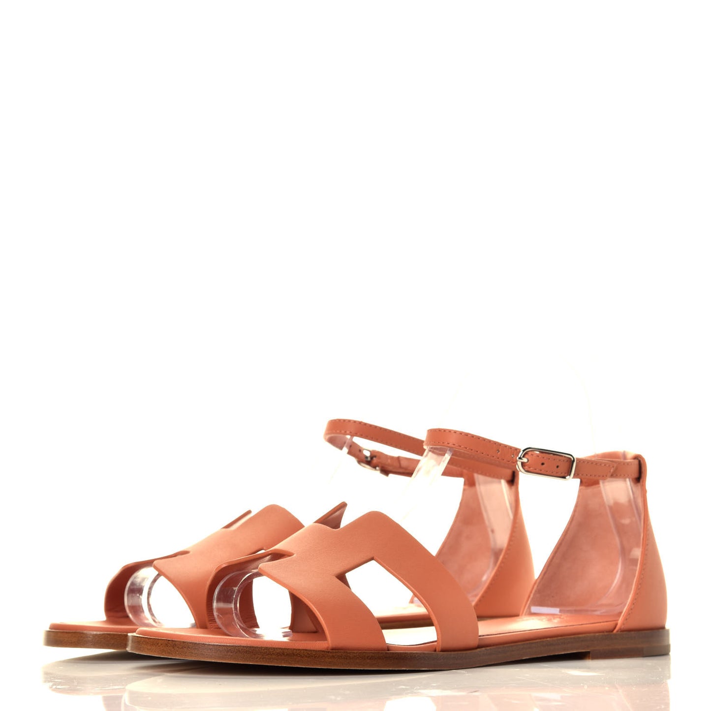 Calfskin Santorini Sandals 37.5 Rose Bubinga
