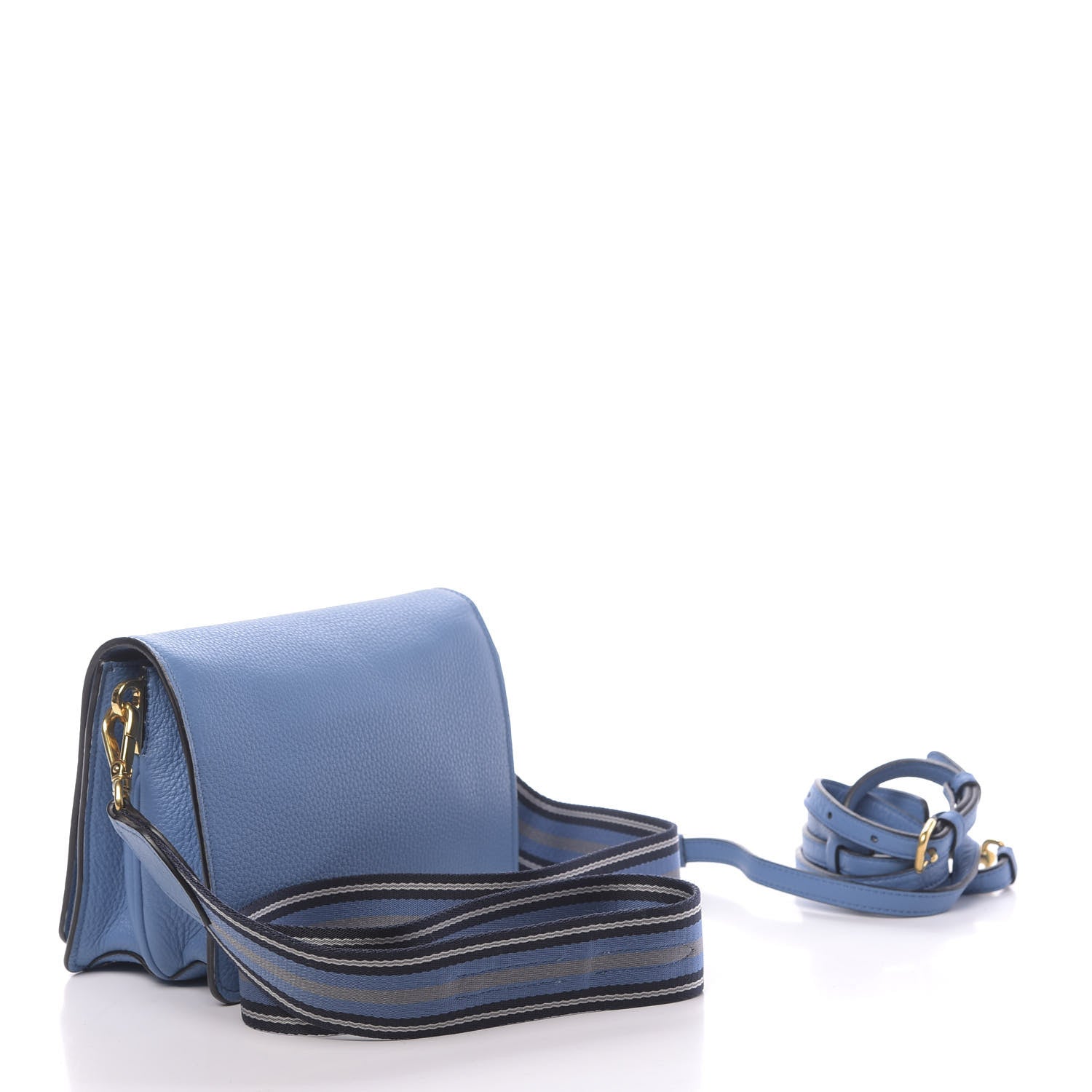 Prada Vitello Daino Flap Crossbody Mare 3 of 10