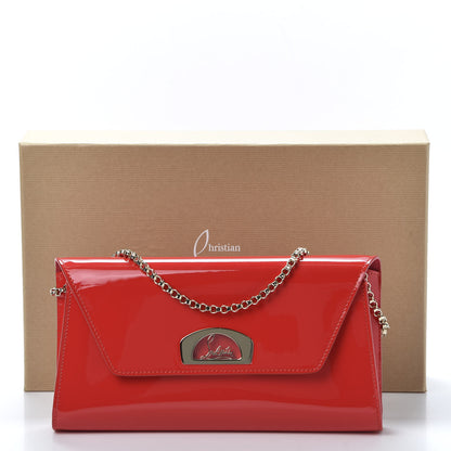 Christian Louboutin Patent Vero Dodat Clutch Fraise 9 of 9