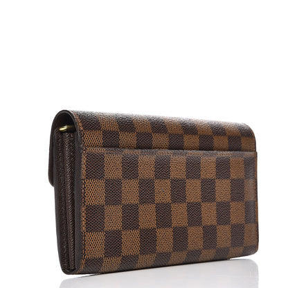 Louis Vuitton Damier Ebene Sarah Wallet NM 3 of 8