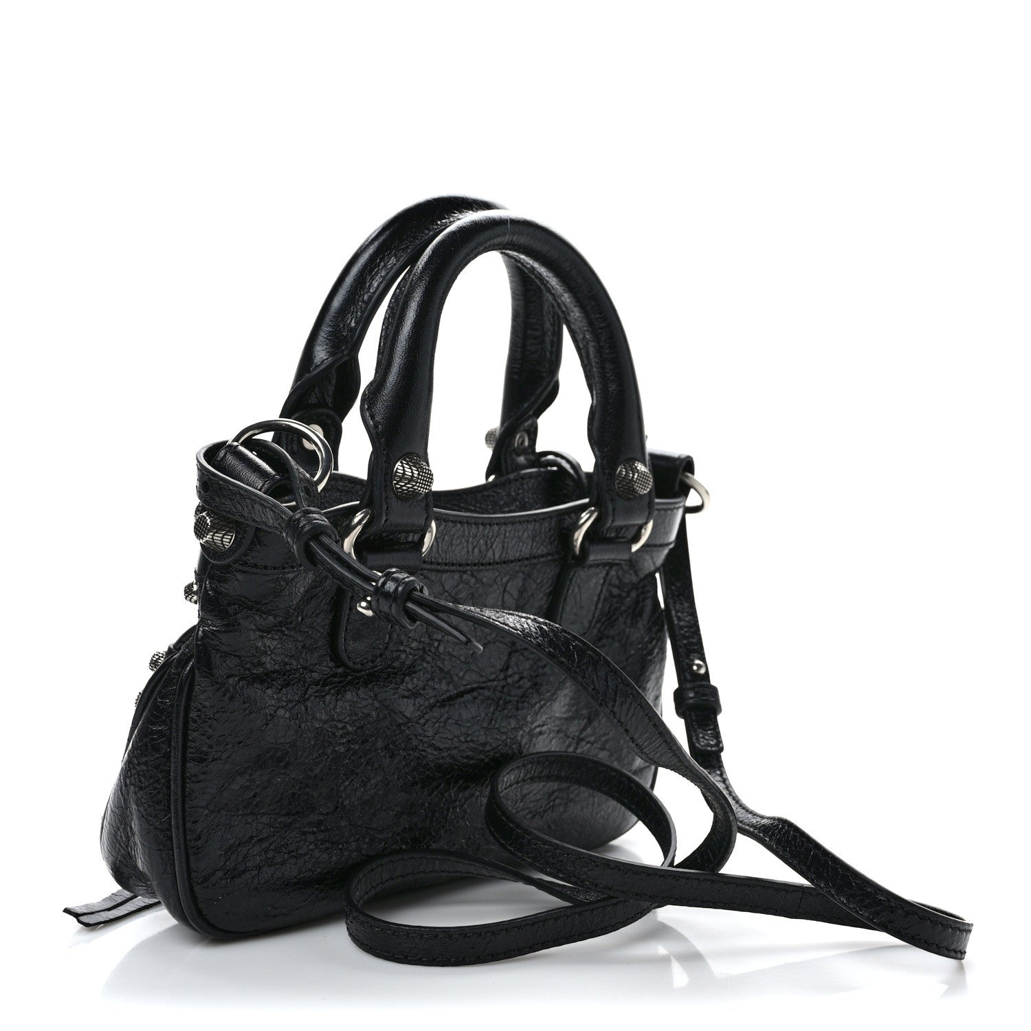 Balenciaga Agneau Arena Neo Cagole Mini Handbag Black 3 of 9