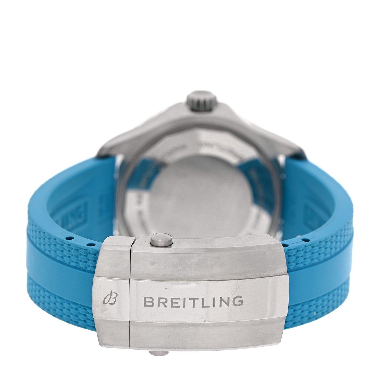Stainless Steel Rubber 36mm Superocean II Automatic Watch Turquoise A17377211C1S1