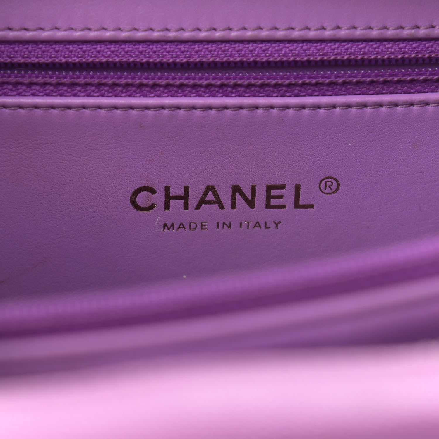 Chanel Caviar Quilted Medium CC Filigree Vanity Case Purple 6 of 16