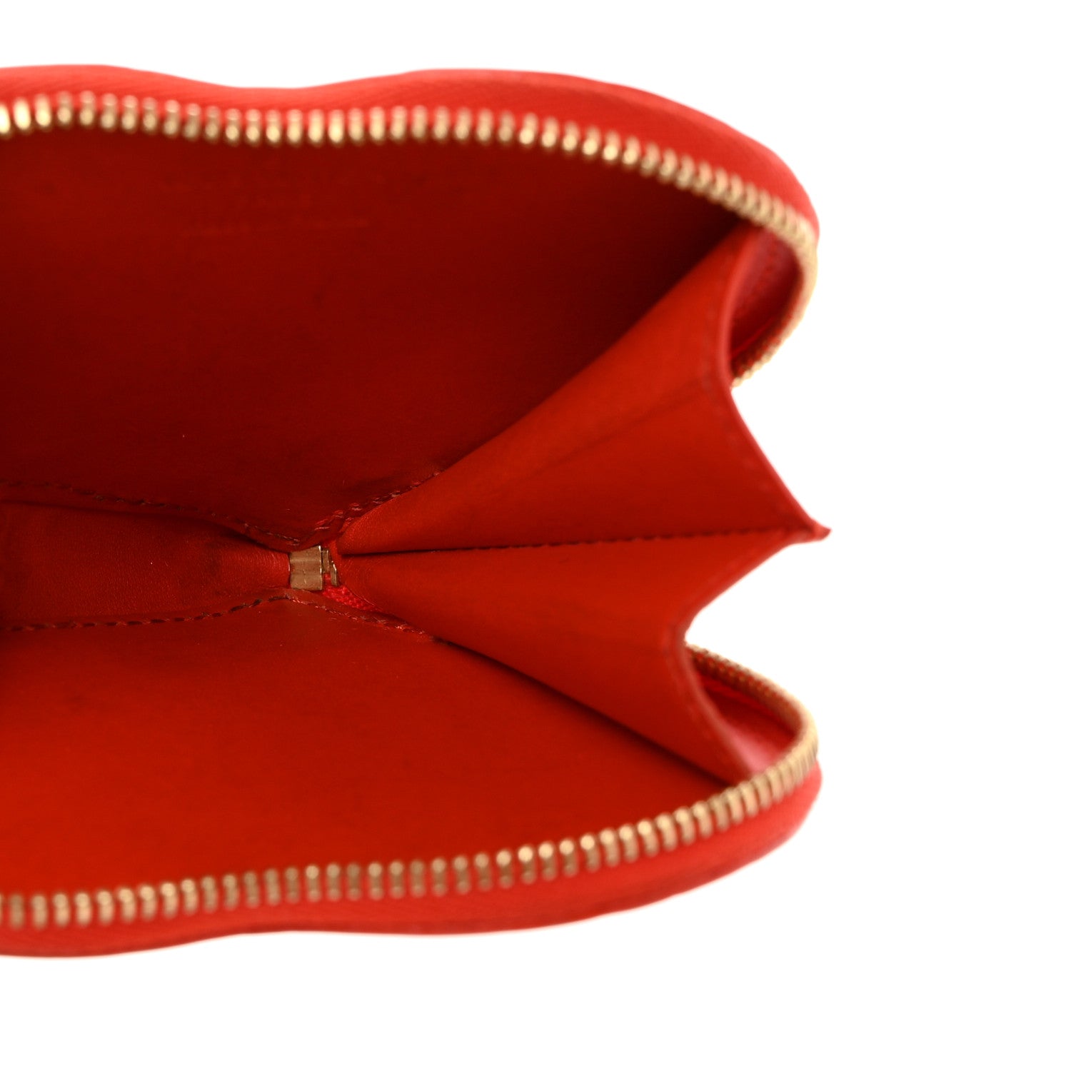 Louis Vuitton Vernis Heart Coin Purse Orange Sunset 5 of 7