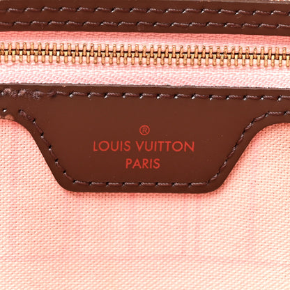 Louis Vuitton Damier Ebene Neo Neverfull MM Rose Ballerine 6 of 19
