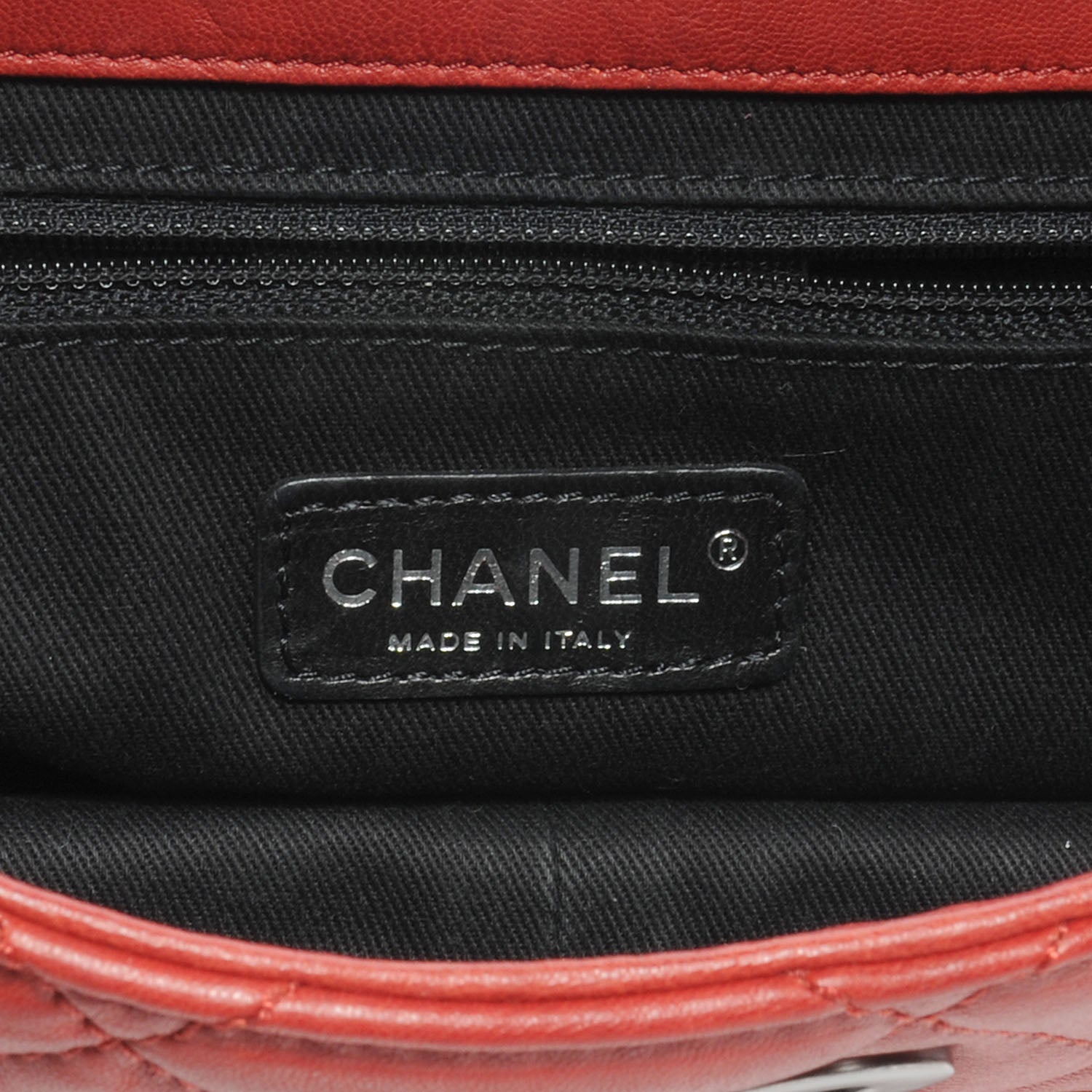 Chanel Lambskin Jumbo Take Away Flap Bag Red 6 of 8
