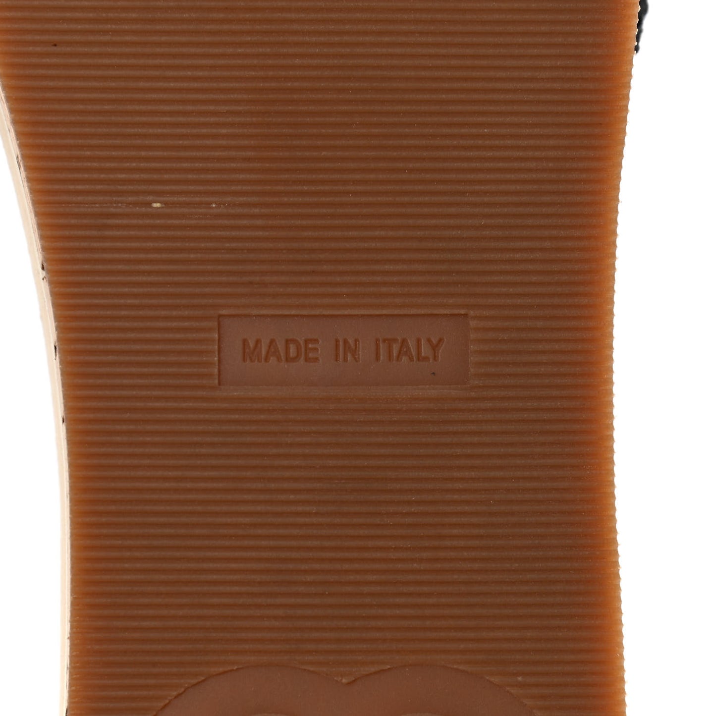 Tweed Cork CC Mule Sandal 36 Black