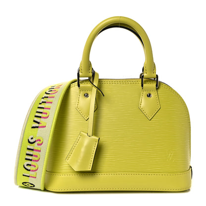 Louis Vuitton Epi Jacquard Alma BB Yellow Citron 1 of 9
