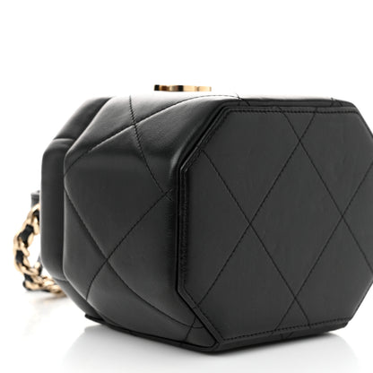 Chanel Lambskin Quilted Vendome Case Black 9 of 10