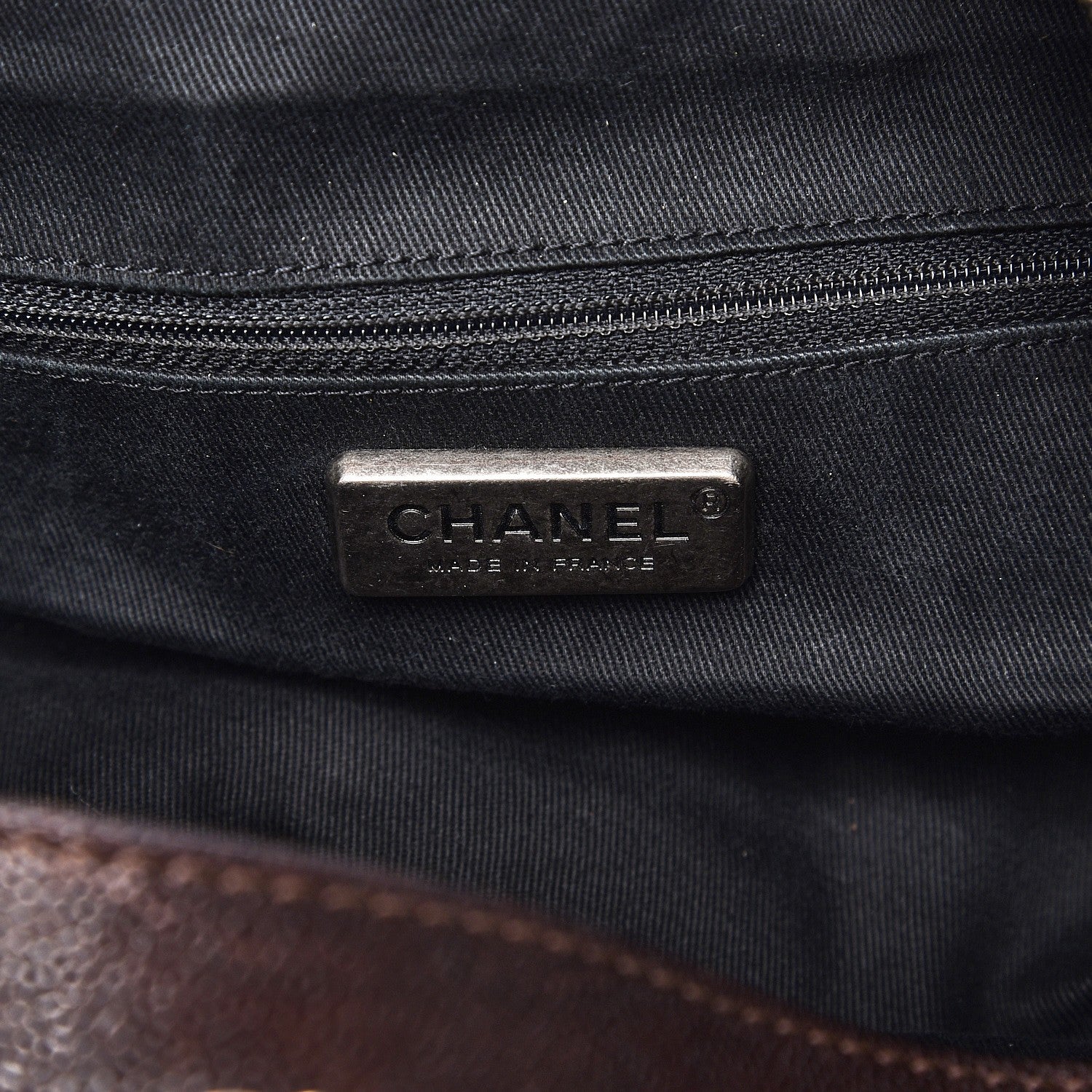 Chanel Caviar Outdoor Ligne Large Hobo Brown 7 of 11