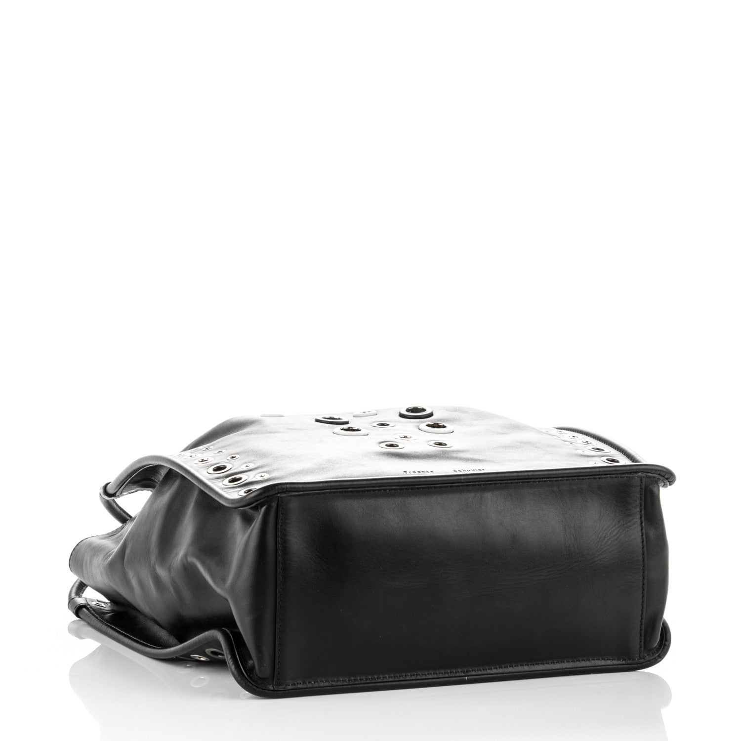 Proenza Schouler Soft Calf Medium Grommet Studded Tote Black 4 of 7