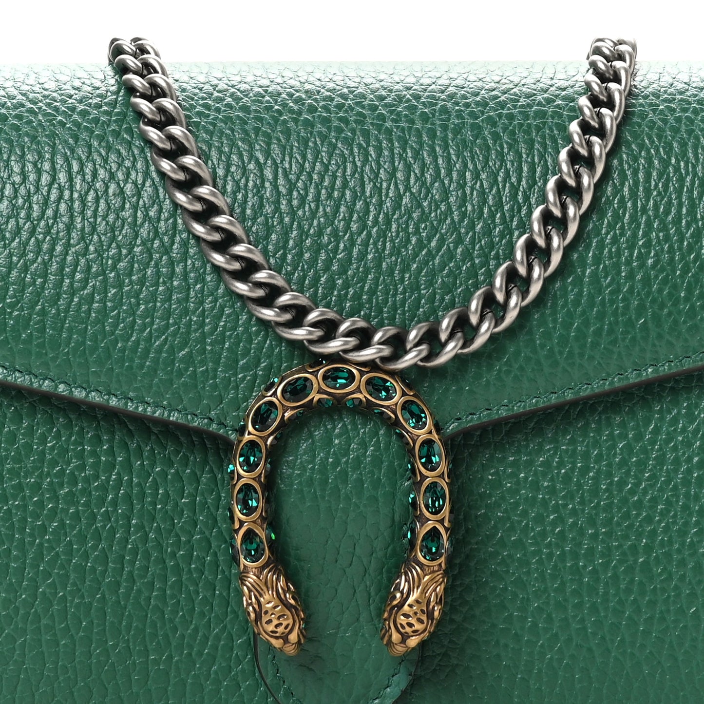 Calfskin Mini Dionysus Chain Wallet Emerald