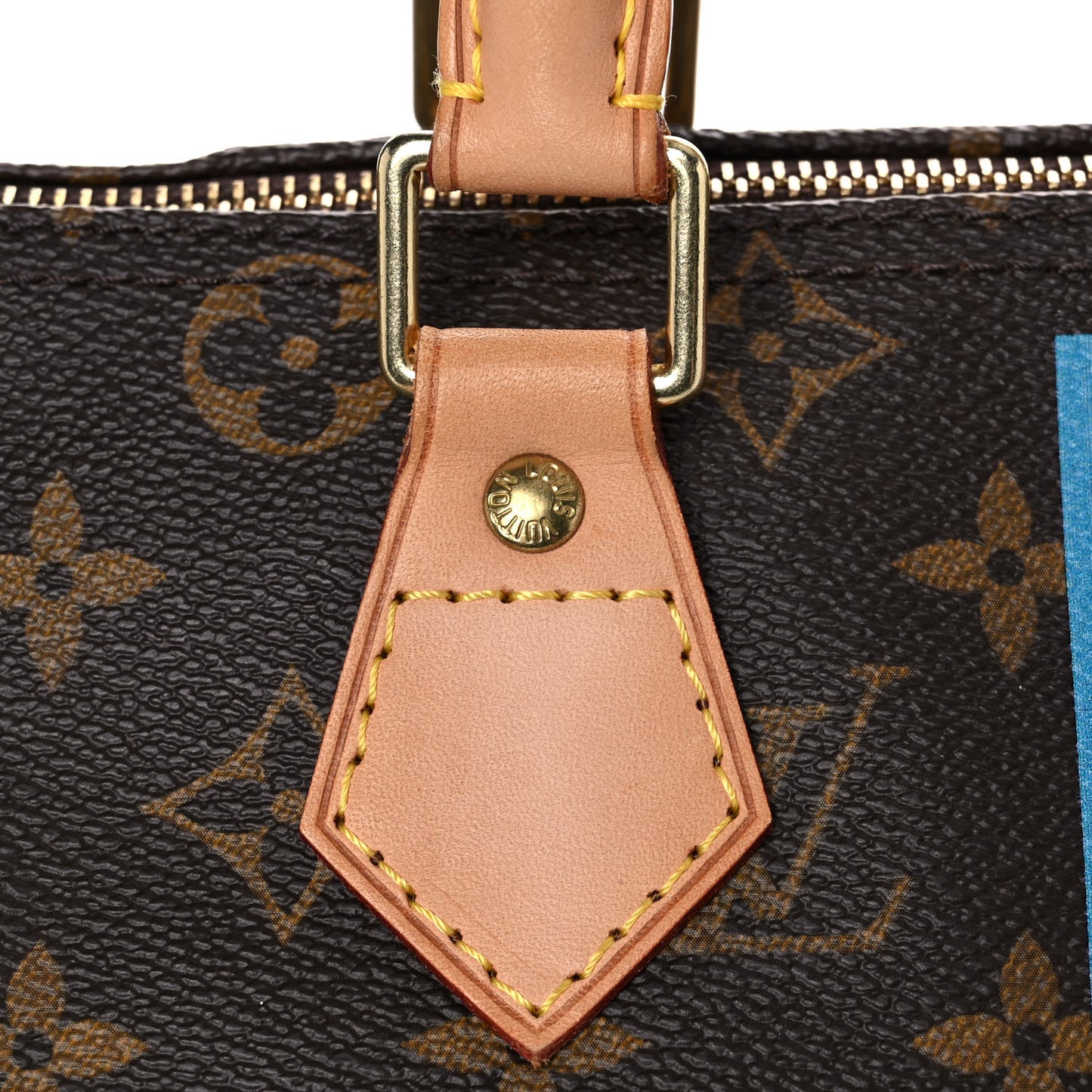 Monogram My LV Heritage Speedy 30 Fuchsia Bleu Clair