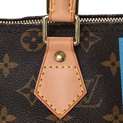 Louis Vuitton Monogram My LV Heritage Speedy 30 Fuchsia Bleu Clair 15 of 16
