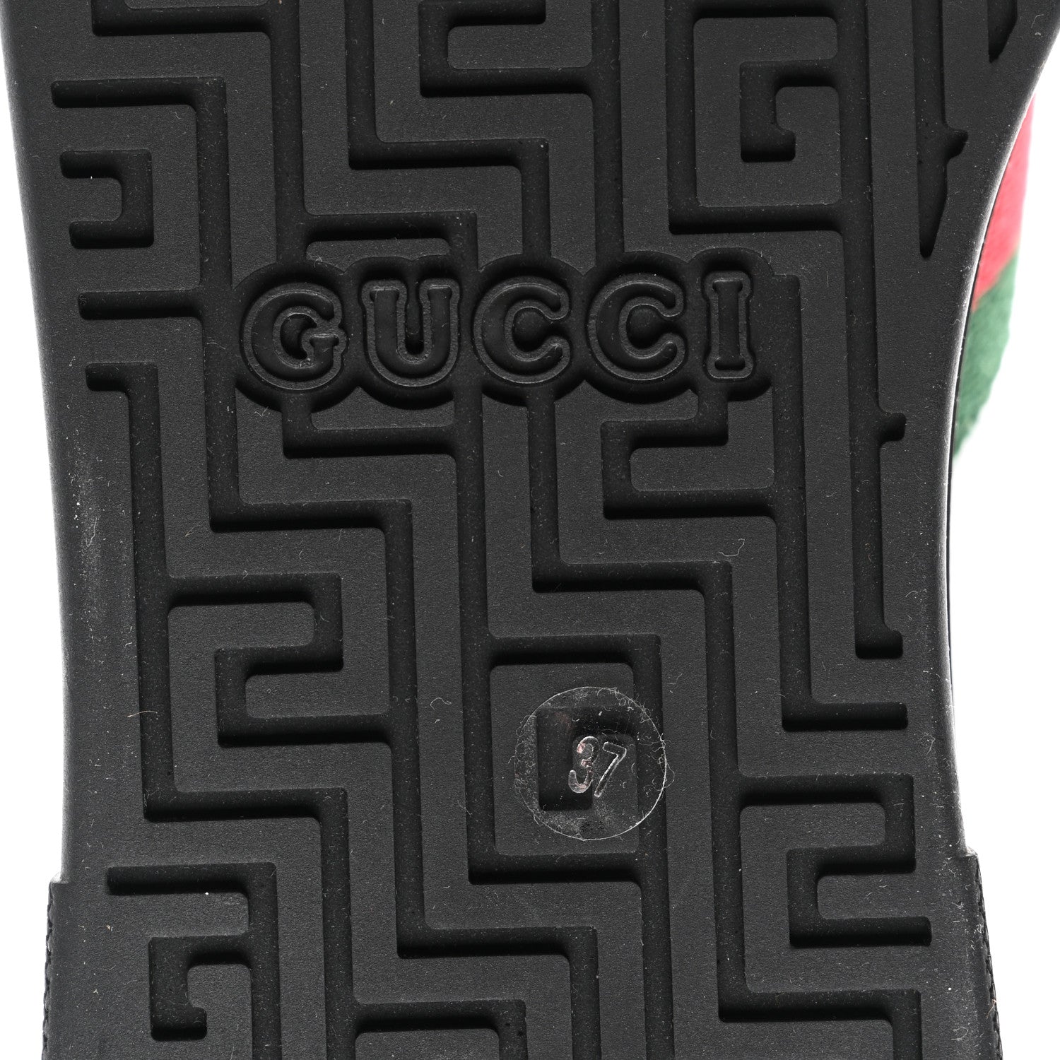 Gucci Crystal GG Monogram Web Womens New Ace Sneakers 37 Black 6 of 9