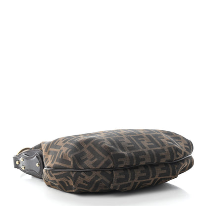 Fendi Zucca Cuoio Lucido Small Chef Hobo Tobacco Moro 3 of 7