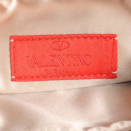 Valentino Garavani Metallic Nappa Bow Clutch Sasso 6 of 7