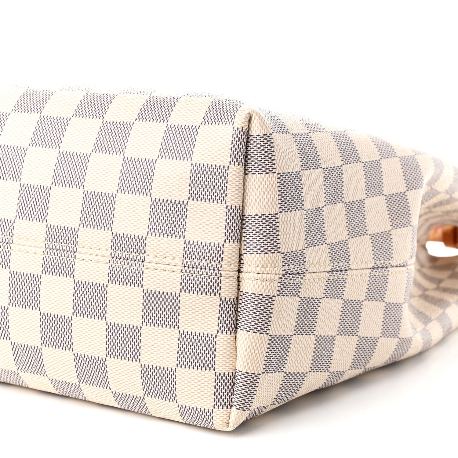 Louis Vuitton Damier Azur Graceful MM Rose Ballerine 8 of 9