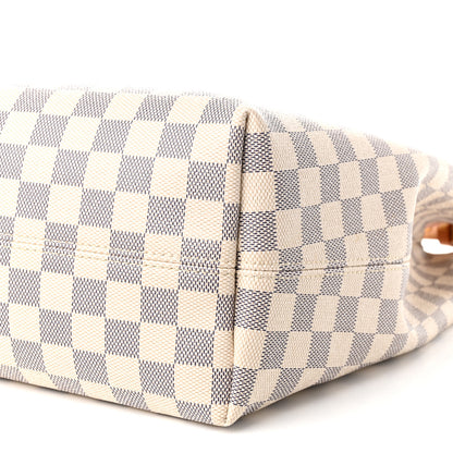 Louis Vuitton Damier Azur Graceful MM Rose Ballerine 8 of 9
