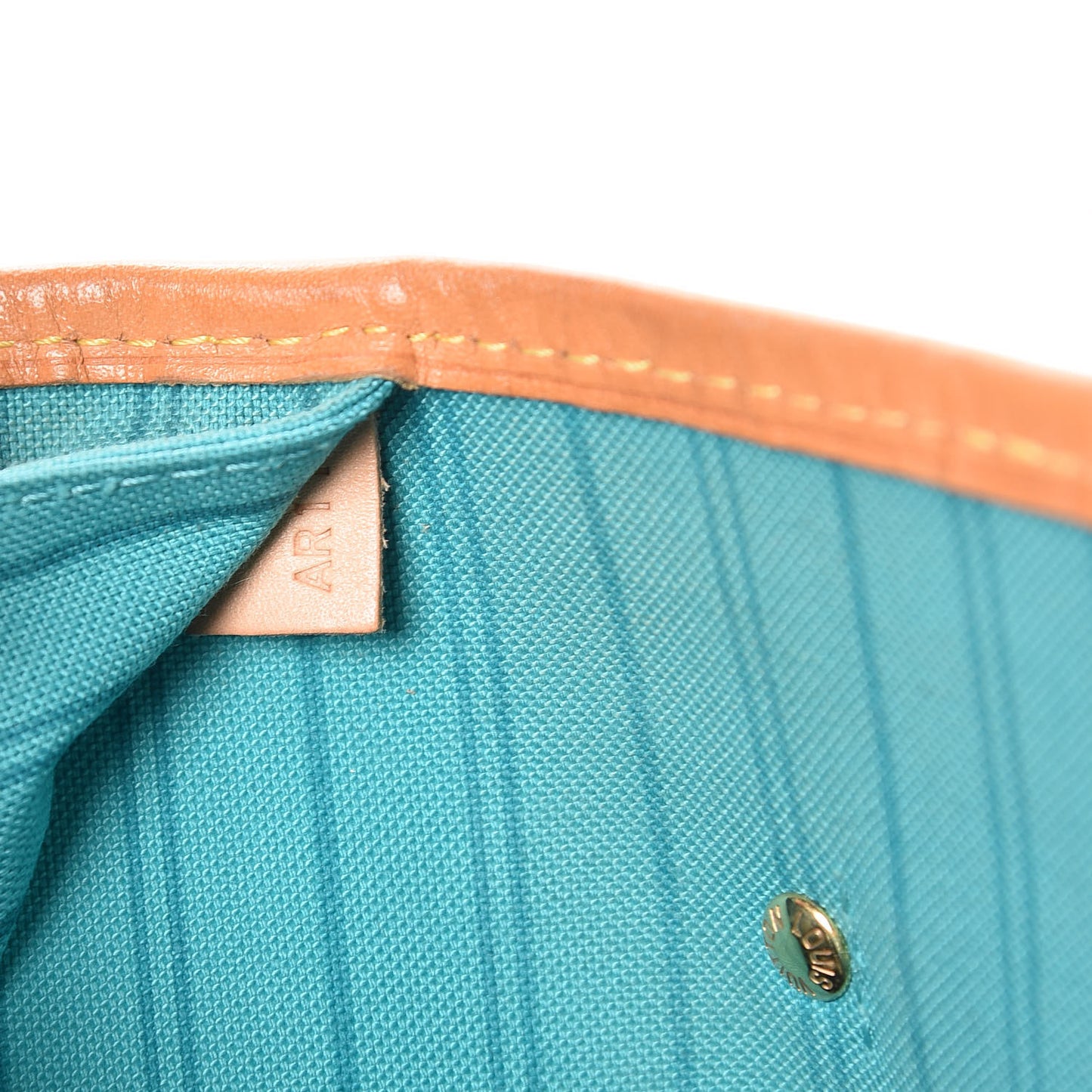 Monogram V Neverfull MM Turquoise