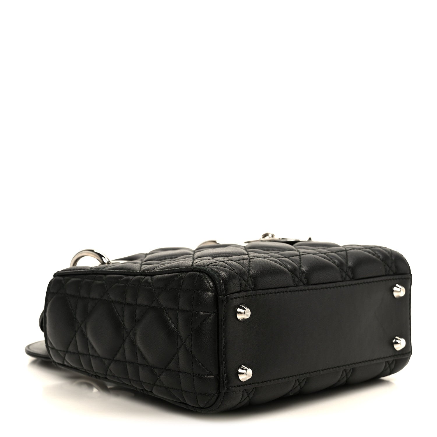 Christian Dior Lambskin Cannage Mini Lady Dior Black 4 of 10