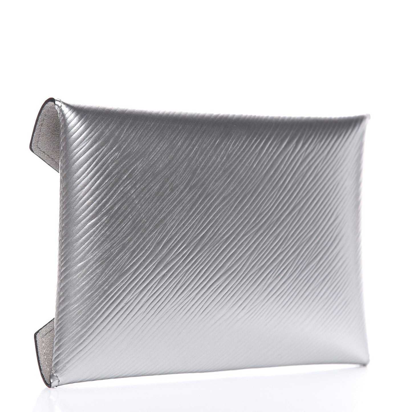 Metallic Epi Medium Kirigami Pochette Insert Silver