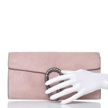 Gucci Suede Dionysus Clutch Blush 2 of 7