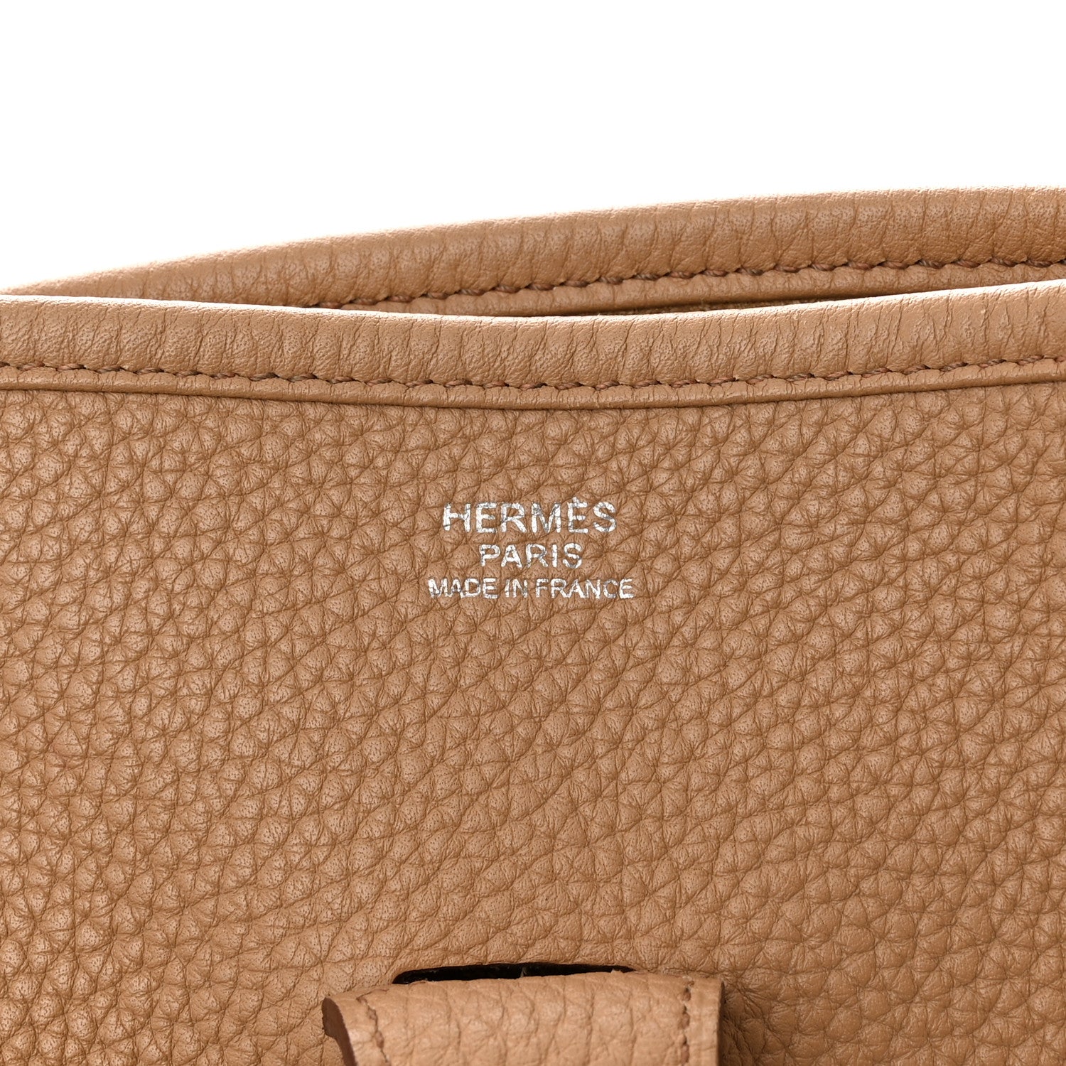 Hermes Taurillon Clemence Evelyne III GM Biscuit 6 of 10