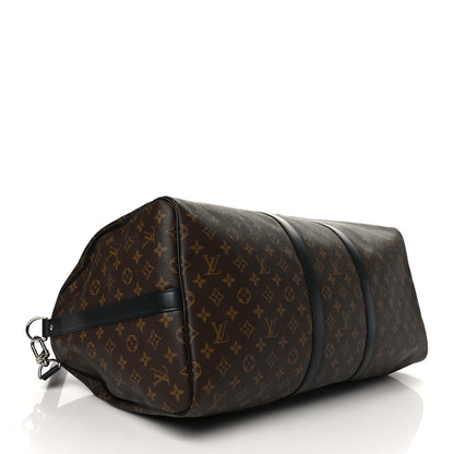 Louis Vuitton Monogram Macassar Keepall Bandouliere 55 4 of 10